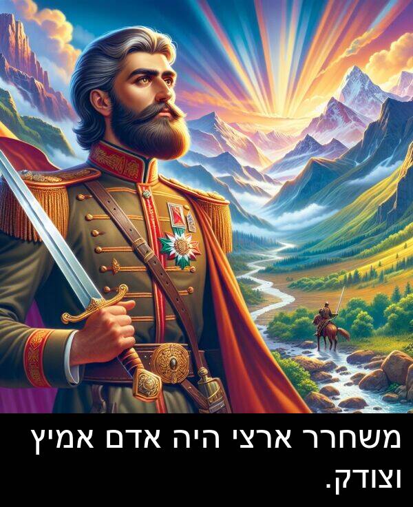 אדם: משחרר ארצי היה אדם אמיץ וצודק.