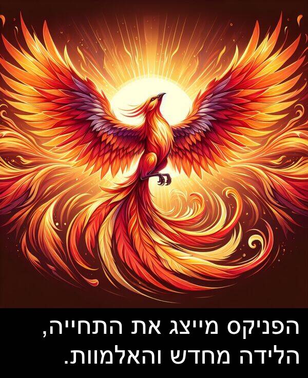 והאלמוות: הפניקס מייצג את התחייה, הלידה מחדש והאלמוות.
