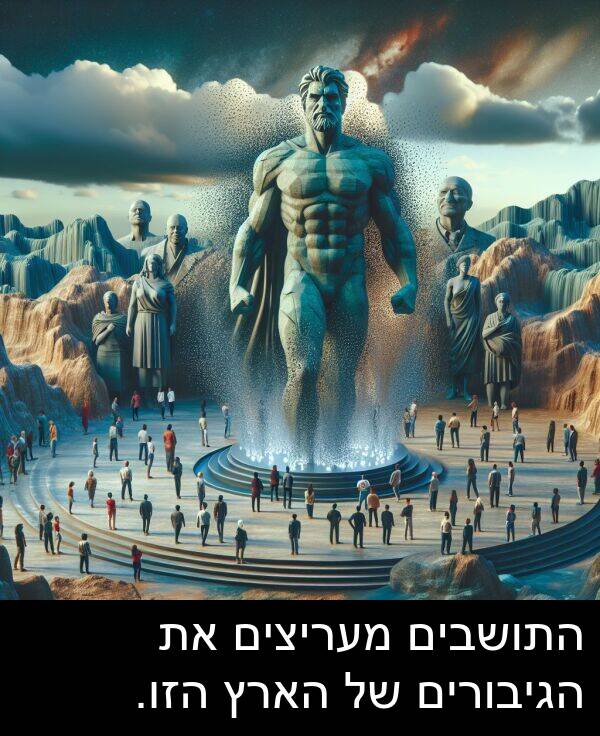 הגיבורים: התושבים מעריצים את הגיבורים של הארץ הזו.