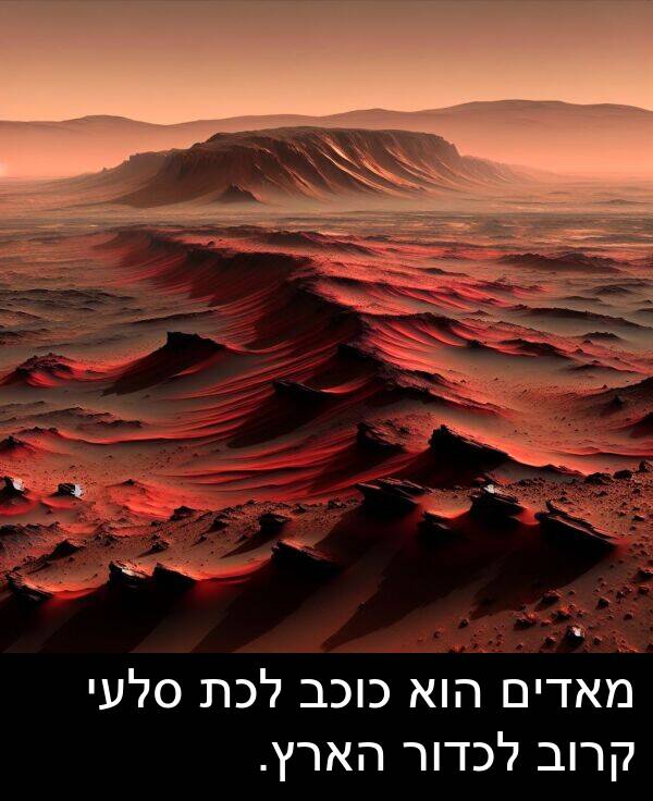 מאדים: מאדים הוא כוכב לכת סלעי קרוב לכדור הארץ.