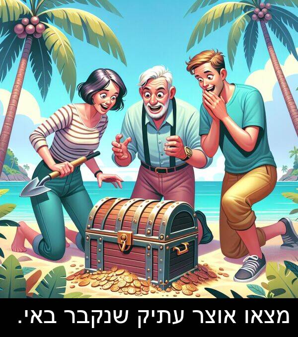 באי: מצאו אוצר עתיק שנקבר באי.