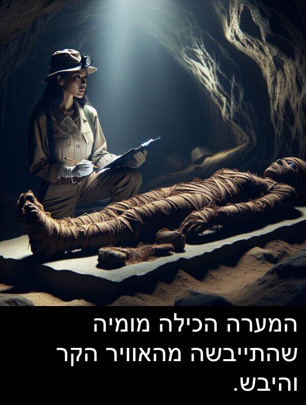 והיבש: המערה הכילה מומיה שהתייבשה מהאוויר הקר והיבש.