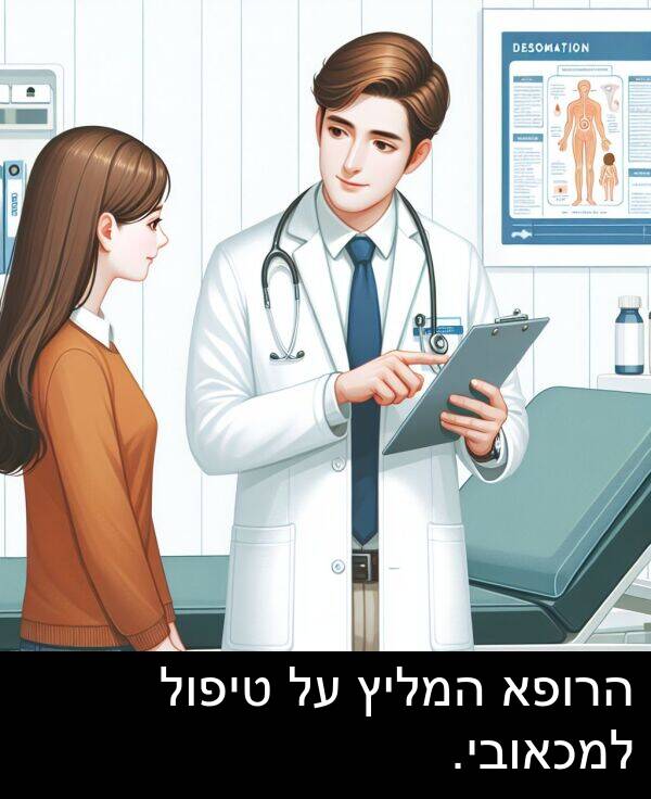טיפול: הרופא המליץ על טיפול למכאובי.