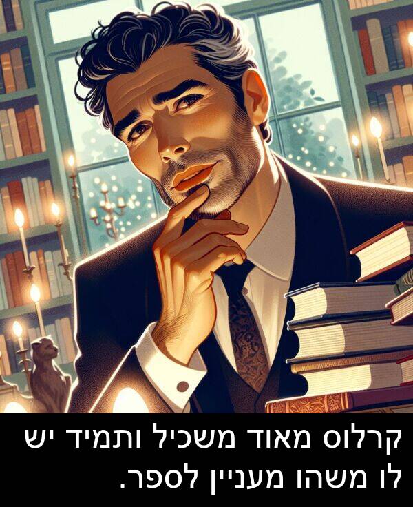 קרלוס: קרלוס מאוד משכיל ותמיד יש לו משהו מעניין לספר.