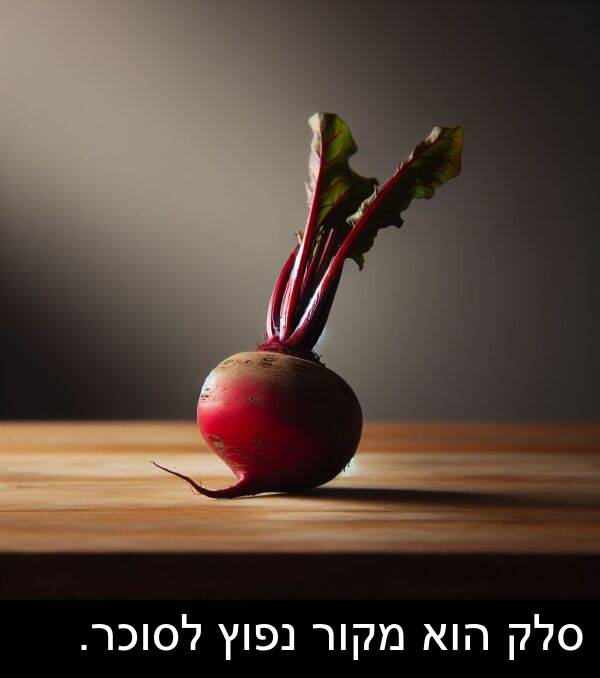 סלק: סלק הוא מקור נפוץ לסוכר.