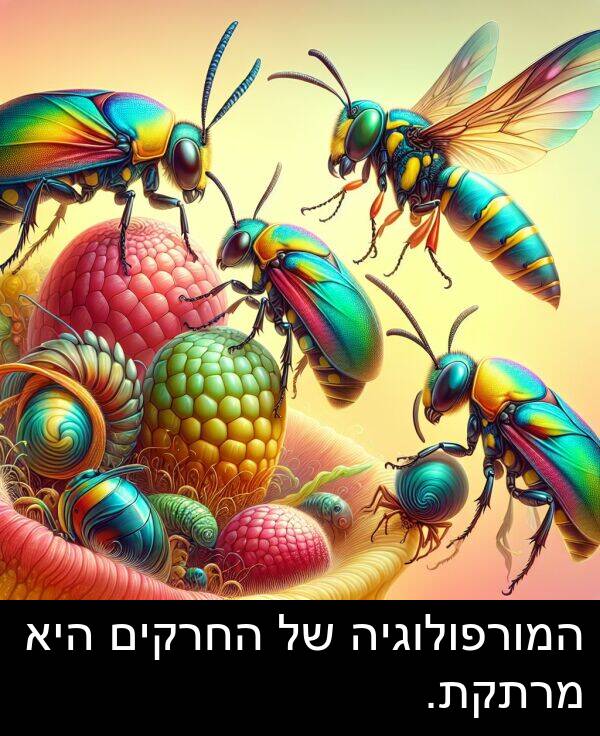 מרתקת: המורפולוגיה של החרקים היא מרתקת.
