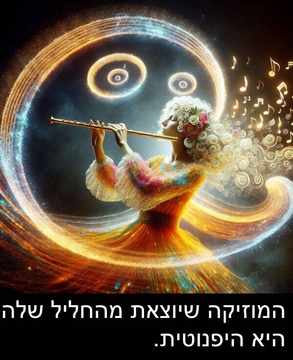 מהחליל: המוזיקה שיוצאת מהחליל שלה היא היפנוטית.