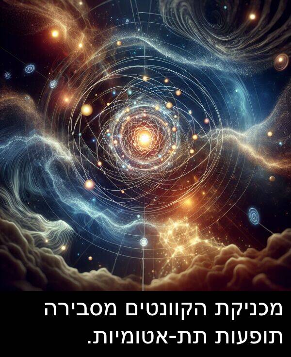 תופעות: מכניקת הקוונטים מסבירה תופעות תת-אטומיות.