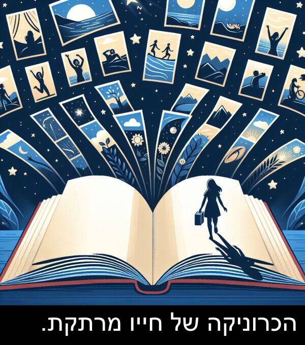 חייו: הכרוניקה של חייו מרתקת.