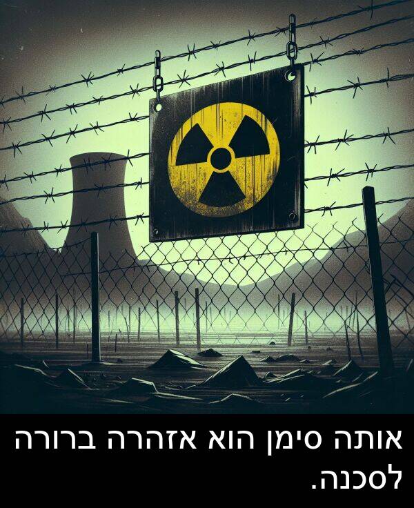 סימן: אותה סימן הוא אזהרה ברורה לסכנה.
