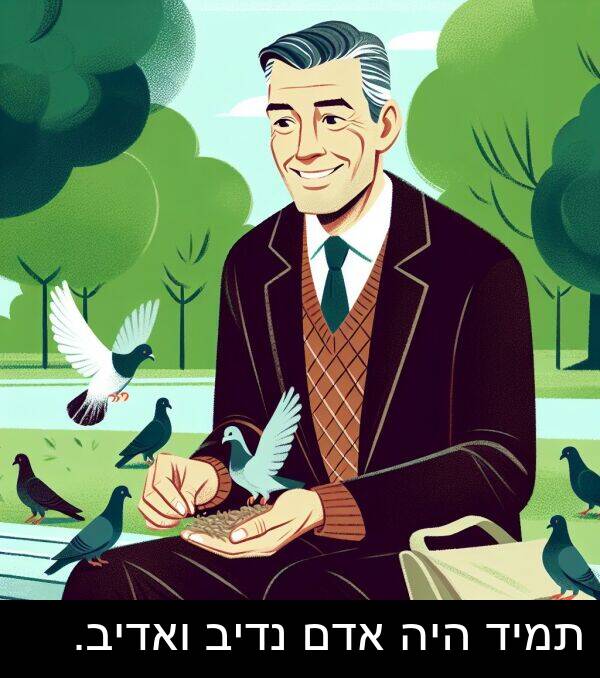 אדם: תמיד היה אדם נדיב ואדיב.