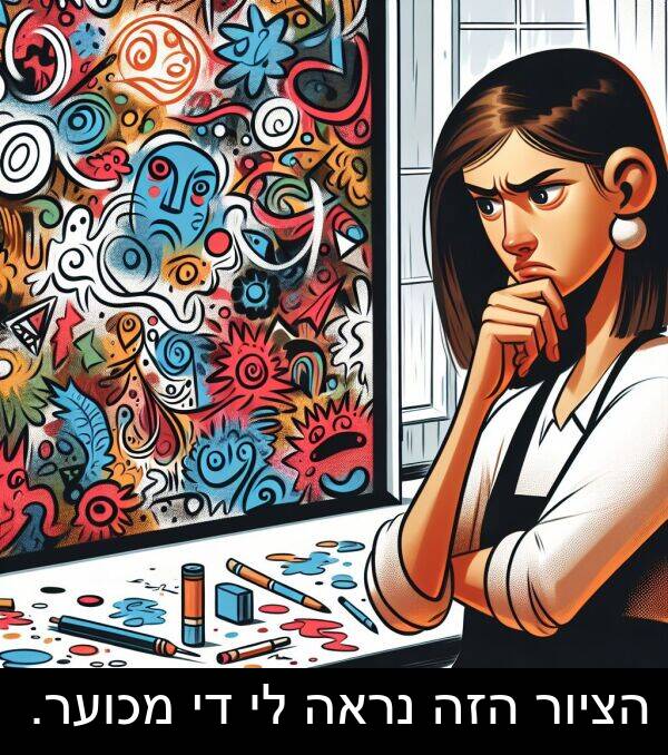 הזה: הציור הזה נראה לי די מכוער.