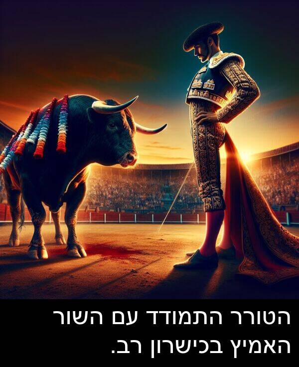 האמיץ: הטורר התמודד עם השור האמיץ בכישרון רב.
