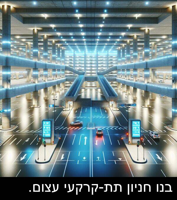 עצום: בנו חניון תת-קרקעי עצום.