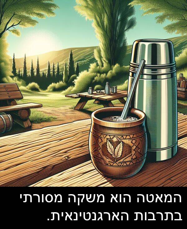 משקה: המאטה הוא משקה מסורתי בתרבות הארגנטינאית.