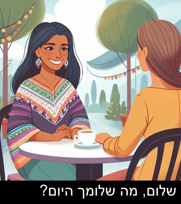 היום: שלום, מה שלומך היום?