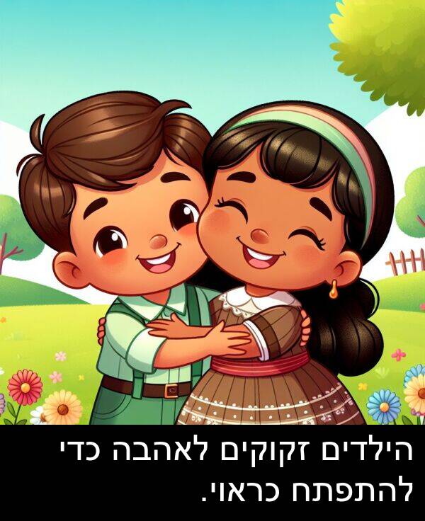 זקוקים: הילדים זקוקים לאהבה כדי להתפתח כראוי.