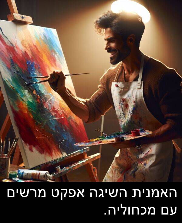 מרשים: האמנית השיגה אפקט מרשים עם מכחוליה.