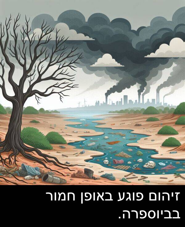 פוגע: זיהום פוגע באופן חמור בביוספרה.