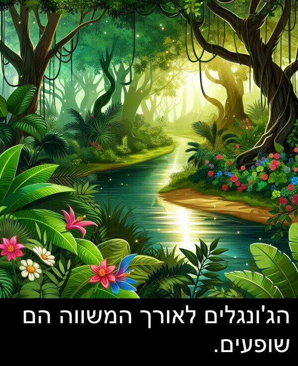 המשווה: הג'ונגלים לאורך המשווה הם שופעים.