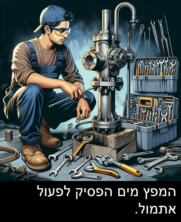 מים: המפץ מים הפסיק לפעול אתמול.