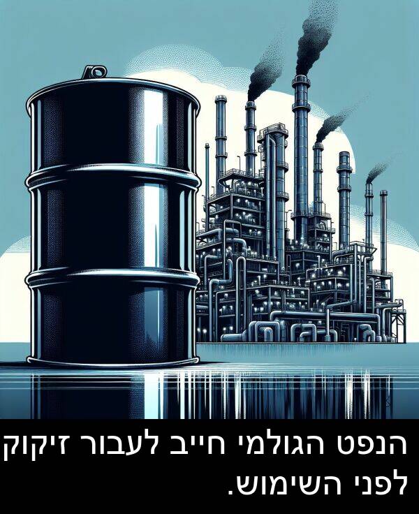 זיקוק: הנפט הגולמי חייב לעבור זיקוק לפני השימוש.