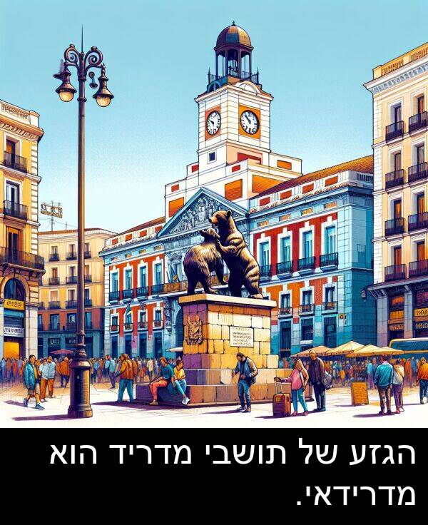 מדריד: הגזע של תושבי מדריד הוא מדרידאי.