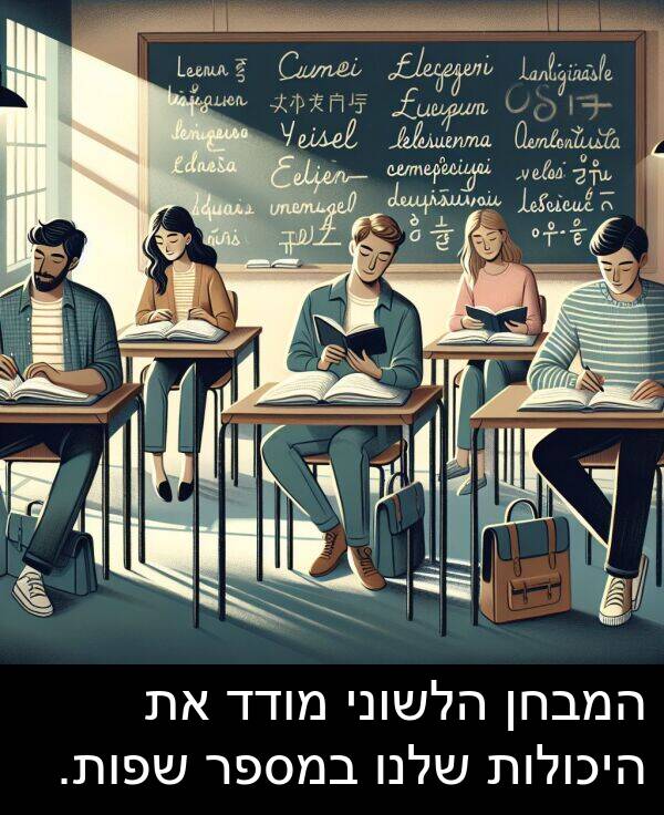 מודד: המבחן הלשוני מודד את היכולות שלנו במספר שפות.