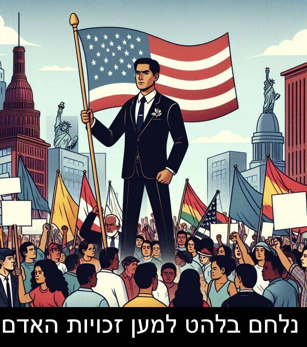 זכויות: נלחם בלהט למען זכויות האדם.