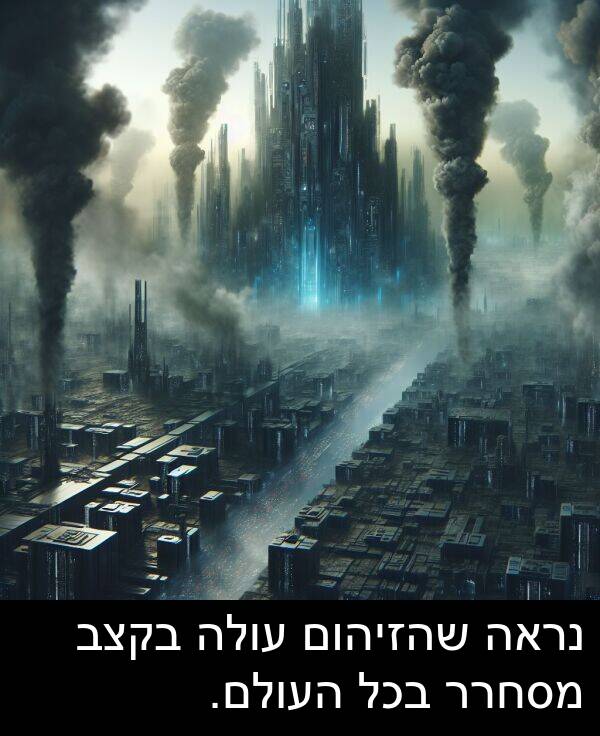 העולם: נראה שהזיהום עולה בקצב מסחרר בכל העולם.