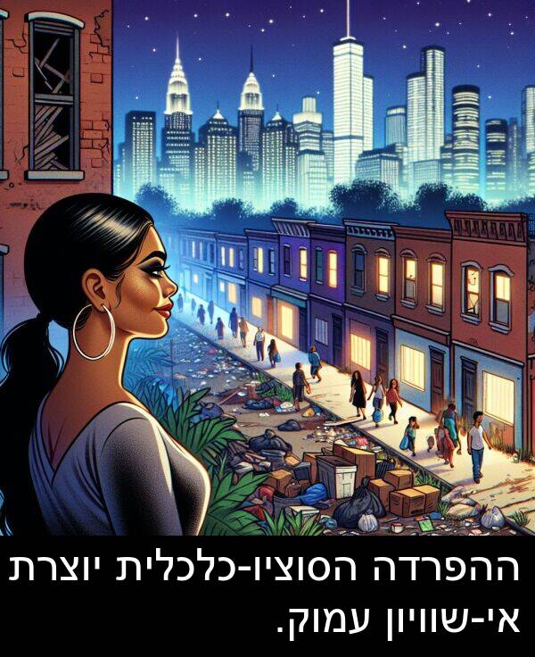 עמוק: ההפרדה הסוציו-כלכלית יוצרת אי-שוויון עמוק.