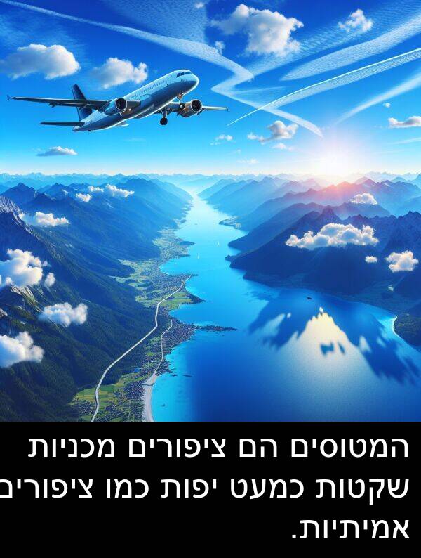 ציפורים: המטוסים הם ציפורים מכניות שקטות כמעט יפות כמו ציפורים אמיתיות.