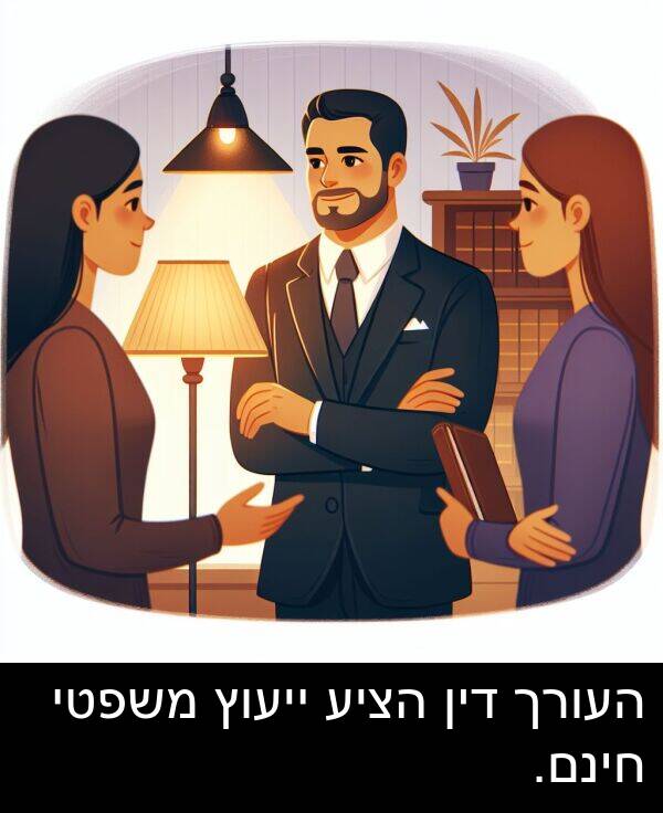 דין: העורך דין הציע ייעוץ משפטי חינם.