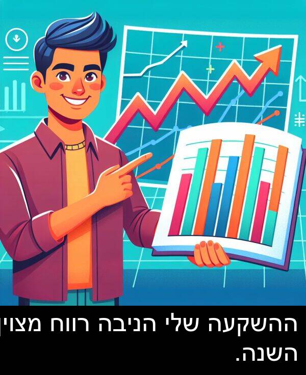 מצוין: ההשקעה שלי הניבה רווח מצוין השנה.