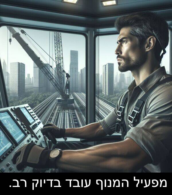 בדיוק: מפעיל המנוף עובד בדיוק רב.