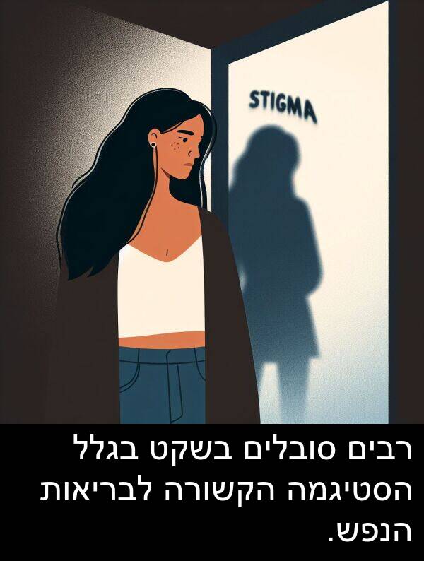 בגלל: רבים סובלים בשקט בגלל הסטיגמה הקשורה לבריאות הנפש.
