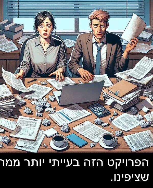 יותר: הפרויקט הזה בעייתי יותר ממה שציפינו.