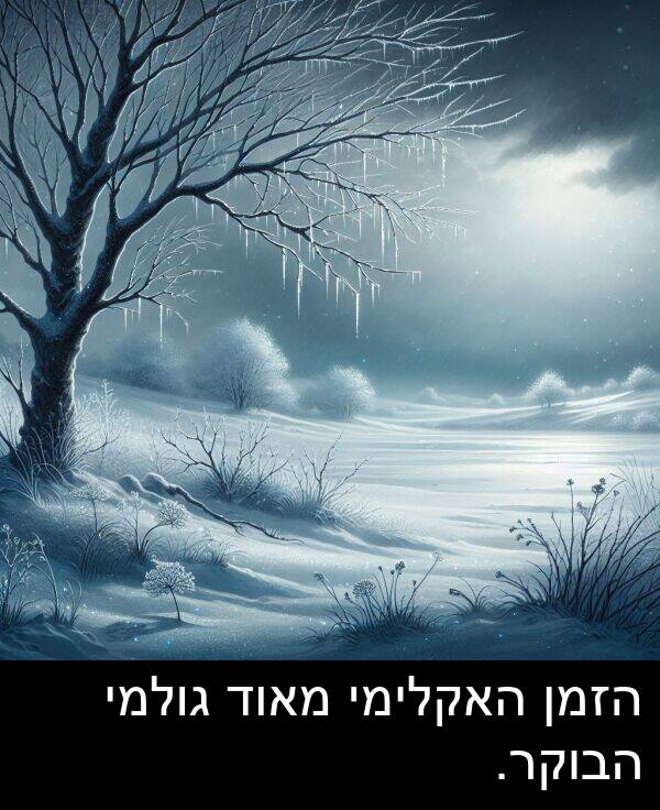 גולמי: הזמן האקלימי מאוד גולמי הבוקר.