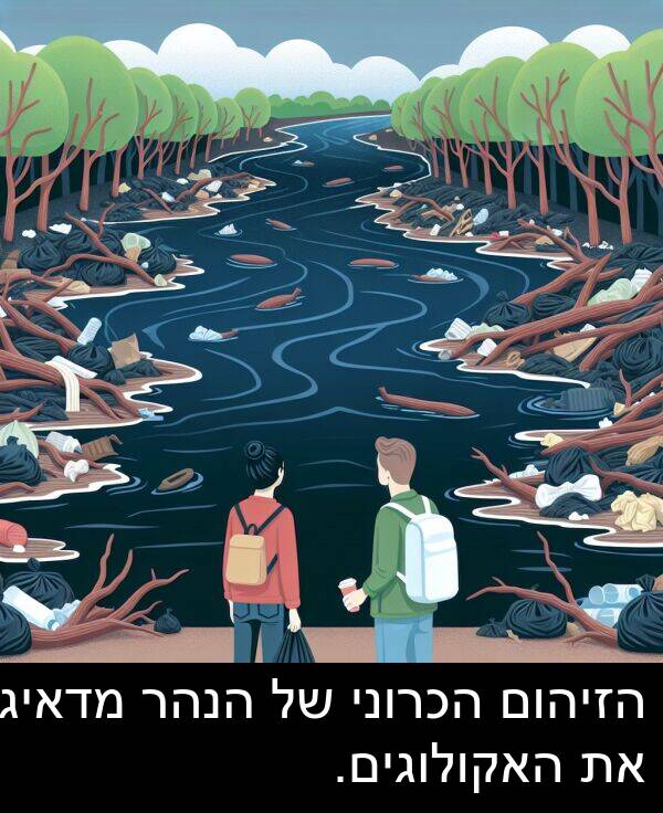 מדאיג: הזיהום הכרוני של הנהר מדאיג את האקולוגים.