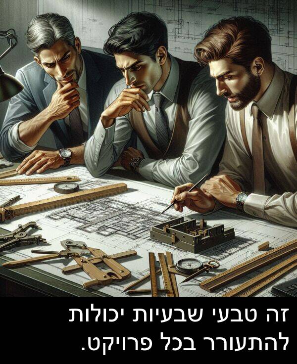 פרויקט: זה טבעי שבעיות יכולות להתעורר בכל פרויקט.