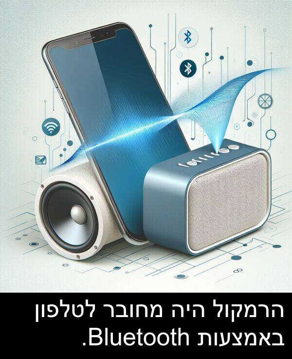באמצעות: הרמקול היה מחובר לטלפון באמצעות Bluetooth.
