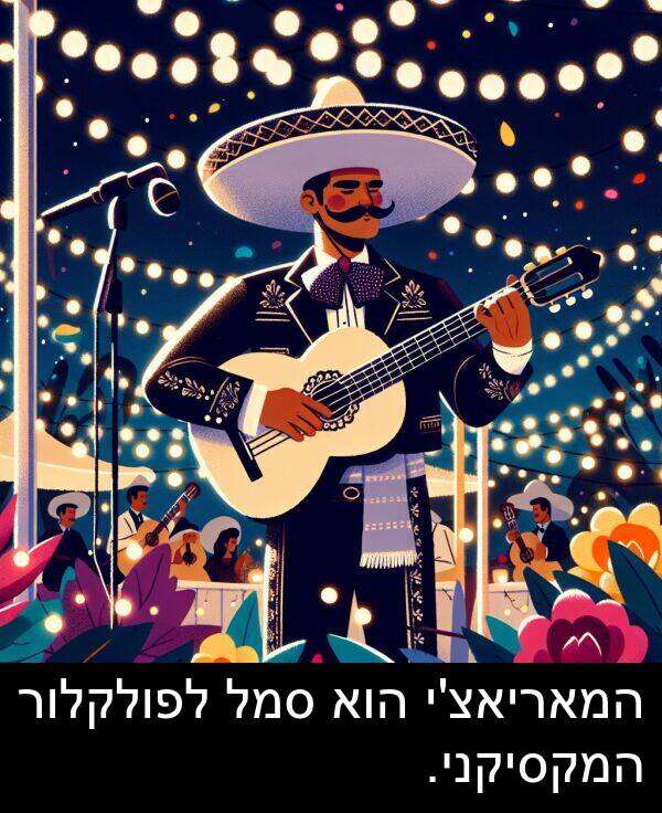 סמל: המאריאצ'י הוא סמל לפולקלור המקסיקני.