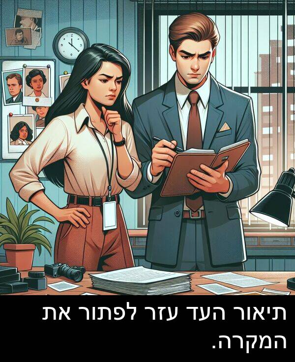 עזר: תיאור העד עזר לפתור את המקרה.