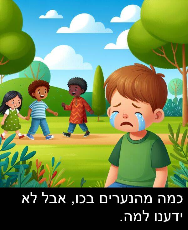 אבל: כמה מהנערים בכו, אבל לא ידענו למה.