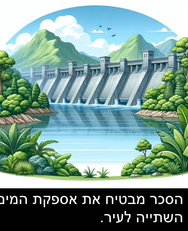 מבטיח: הסכר מבטיח את אספקת המים השתייה לעיר.