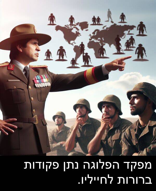 פקודות: מפקד הפלוגה נתן פקודות ברורות לחייליו.