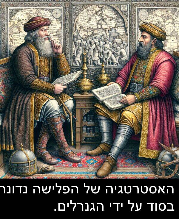 האסטרטגיה: האסטרטגיה של הפלישה נדונה בסוד על ידי הגנרלים.