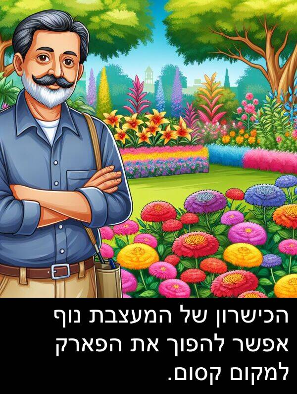 קסום: הכישרון של המעצבת נוף אפשר להפוך את הפארק למקום קסום.