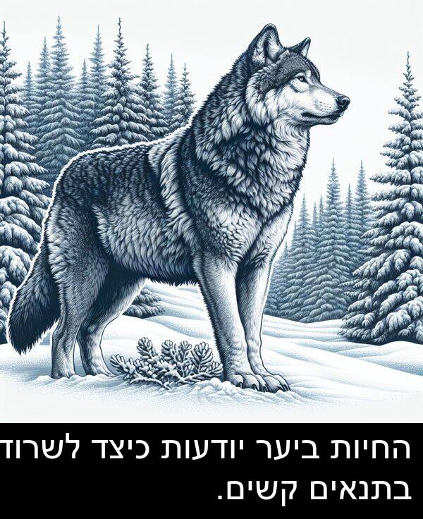 קשים: החיות ביער יודעות כיצד לשרוד בתנאים קשים.