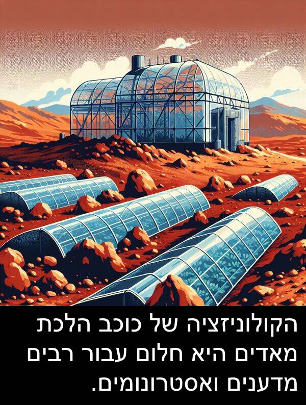 מאדים: הקולוניזציה של כוכב הלכת מאדים היא חלום עבור רבים מדענים ואסטרונומים.